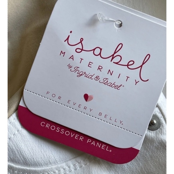 Isabel Maternity by Ingrid & Isabel Size 10 Crossover Panel Skinny Jeans… - Picture 7 of 12